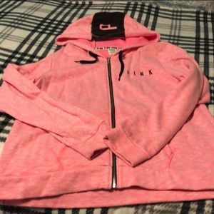 Pink Jacket with hoodie,   from Victoria's Secret activeware!